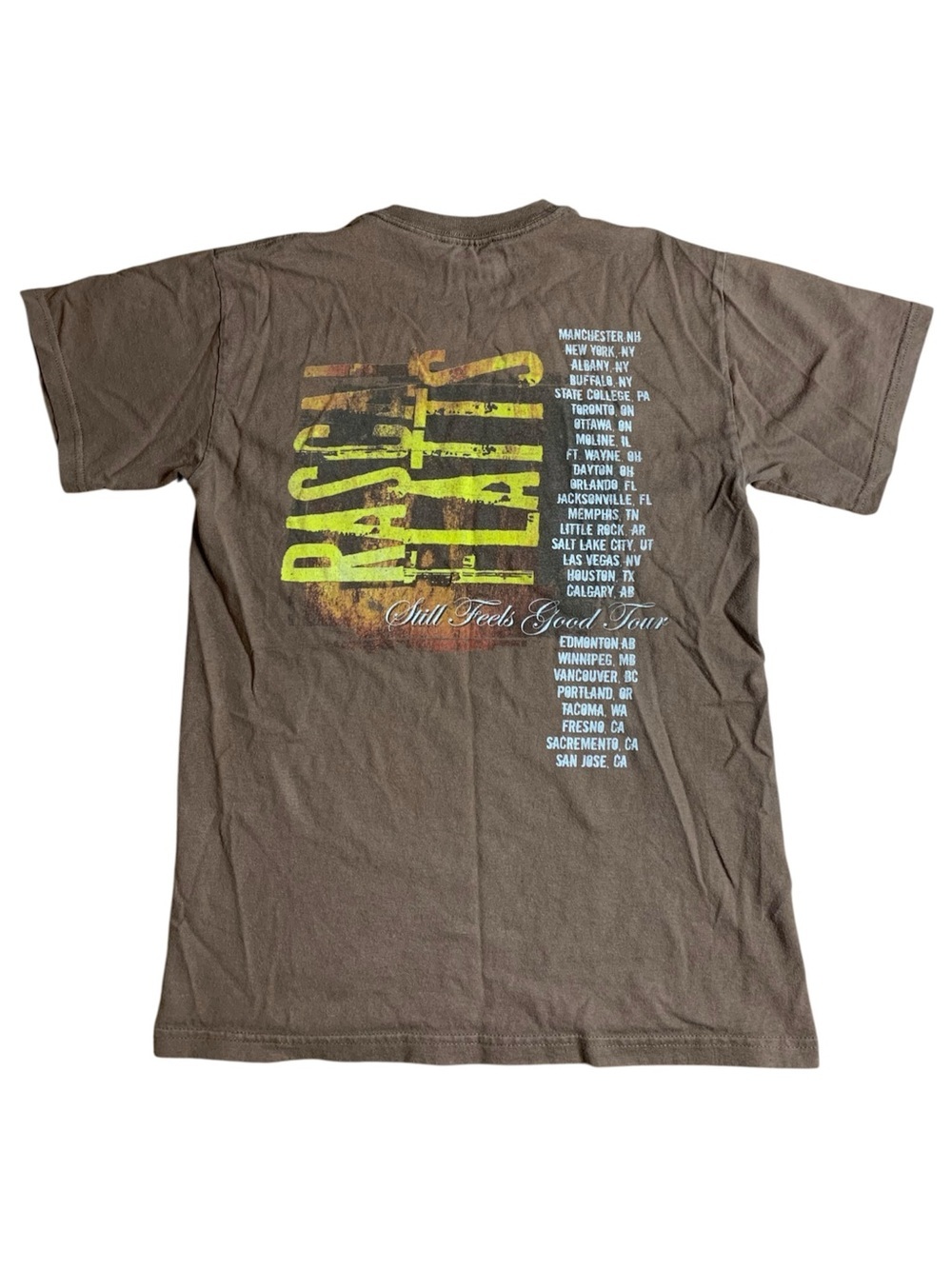 Vintage Rascal Flatts 2008 Still Feels Good Concert Tour Tee Brown Small